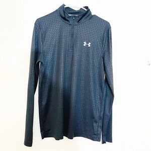 Under Armour Loose HeatGear Pullover Long Sleeve Training Top Small Black